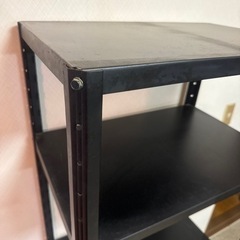 スチール棚 ブラックの画像