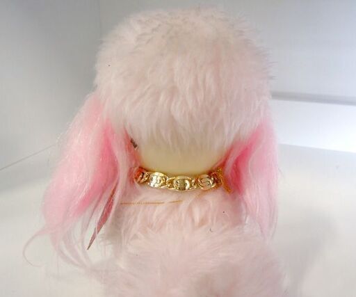 ② 昭和レトロ セキグチ 犬 人形 ピンク系 USED品 ソフビ ぬいぐるみ SEKIGUCHI 当時物 ファンシー 動物  札幌市 