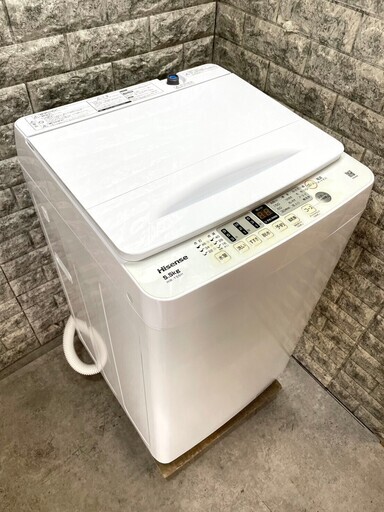 【高年式】大阪送料無料★3か月保障付き★洗濯機★2024年★ハイセンス★5.5kg★HW-T55H★S-67