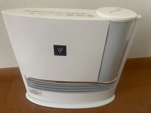 シャープ プラズマクラスター搭載 加湿機能付 セラミックファンヒーター ホワイト HX-H120-W