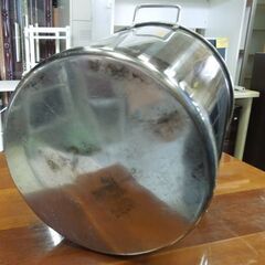 ② 寸胴鍋 直径35cm 深さ36cm ステンレス 調理器具 両手鍋 メーカー不明 煮込み料理 業務用 大鍋 ずんどう 札幌市東区 新道東店の画像