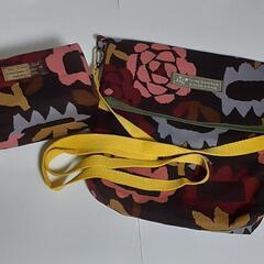 ハンドメイド☆レディース ショルダーバック＆ポーチ