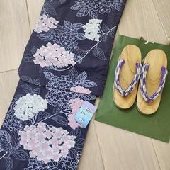 レディース浴衣　下駄　セット