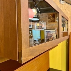 《売約済》【池上店】【16.9万円】 ウニコ　unico ウィック　wick キッチンボード　チーク　食器棚　レンジボード　カップボード　キッチン収納　🚚運搬無料エリア有 / 大田区 リサイクルショップ ランバールーム 池上店 ◀︎ 池上駅 大森駅 蒲田駅 最寄りの画像