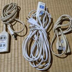 電源延長コードや3口延長OAタップ各種長さ様々の画像