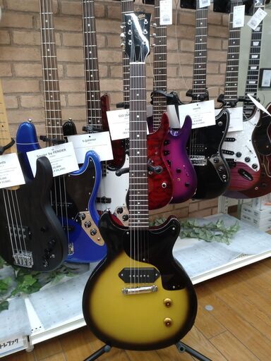 半額SALE／ Orville レスポールジュニアダブルカッタウェイ サン