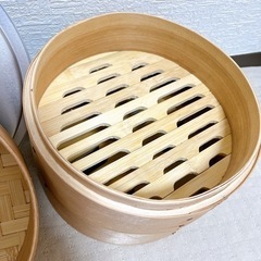 (お譲り決まりました)蒸籠2段 せいろ  蒸し板付きの画像