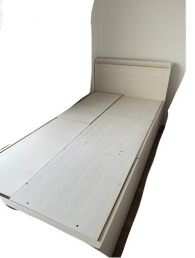 [売買決定] 家具 ベッド シングルベッド 収納付きベッド