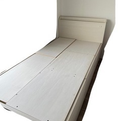[売買決定] 家具 ベッド シングルベッド 収納付きベッド