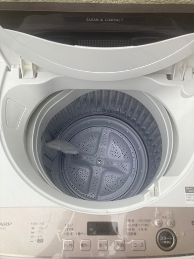 全自動洗濯機　シャープ　ES-GE6G