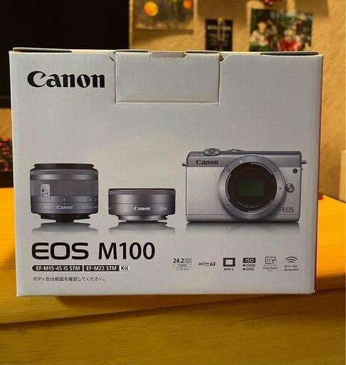Canon ミラーレス一眼カメラ EOS M100 ダブルレンズキット ブラック EOSM100BK-WLK