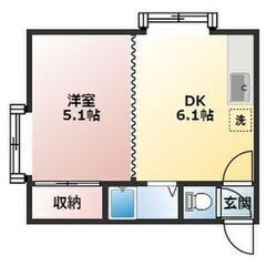 🐄【白石区★1DK】敷金礼金なし☆最上階◎2人入居可◎バス・トイレ別🛁/🚽ネット対応💻📱🐄 - 不動産