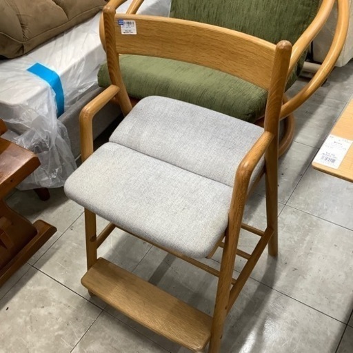 【軽トラ無料貸出中！】デスクチェア　TF268ナチュラル×グレー　corbrina