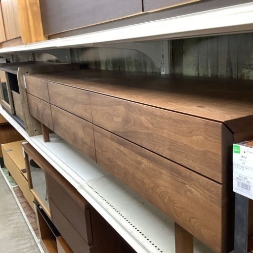 【軽トラ無料貸出中！】テレビボード　BV×-115 ウォールナット材