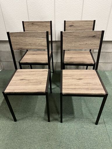木製 4人用 ダイニングテーブル 椅子4脚セット 幅110cm×奥行70cm×高さ76cm
