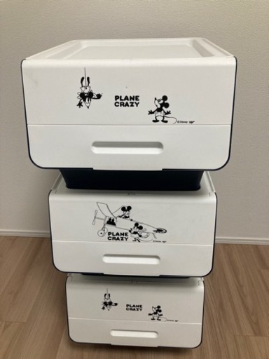 激レア　ミッキー　ディズニー　収納　ケース　ボックス　PLANE CLAZY