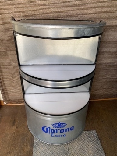 ドラム缶リメイク棚
