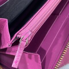 GUCCI グッチ 388680 2091 グッチシマ レザー リボン ラウンドファスナー 長財布 ウォレット レディース ピンク 196の画像