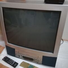 至急！！！アナログビデオテレビ　地上デジタルTV チューナー付あげます