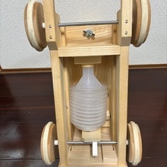 美品　木製玩具　手押し車　汽車　乗り物の画像
