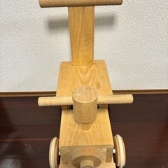 美品　木製玩具　手押し車　汽車　乗り物