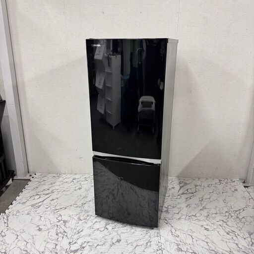 18489  TOSHIBA 一人暮らし2D冷蔵庫 2019年製 153L ◆大阪市内・東大阪市他 6,000円以上ご購入で無料配達いたします！◆ ※京都・高槻・枚方方面◆神戸・西宮・尼崎方面◆生駒方面、大阪南部方面　それぞれ条件付き無料配送あり！