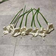 (決定)造花　ユリ(8本)の画像