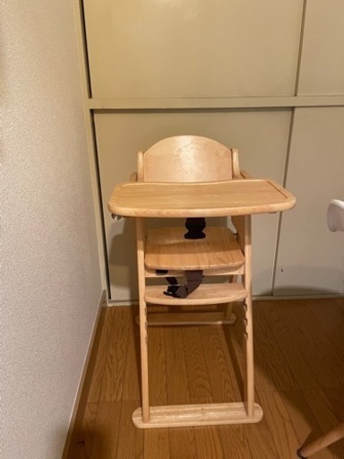 木製ハイチェア ベビーチェア