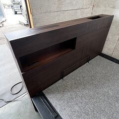 【ドリームベッド】 ウレルディ2754 セミダブル ベッドフレーム ガス縦収納タイプ N0186の画像