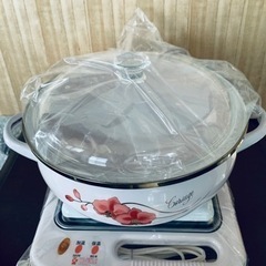⭐️ニラサワ製販製_電気加温台&24cm鍋セット