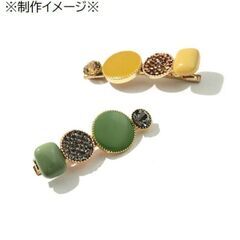 ヘアクリップ2個/金属パーツ土台くちばしクリップDIY（新品）の画像
