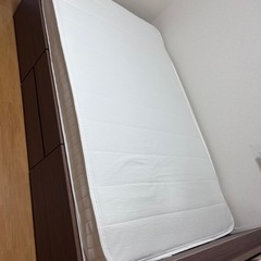 ★取引中★【7/13まで】ニトリ セミダブルベッド 収納付きの画像