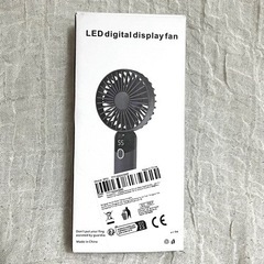 新品　ハンディファン　扇風機　コンパクト　6段　ブラック　スタンド付きの画像