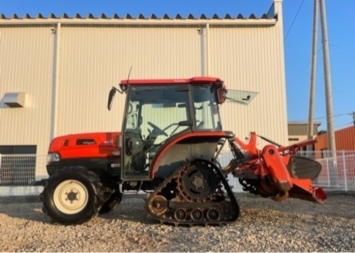 岩手県北上発　クボタ KL270 KINGWEL 4WD パワクロ ＰＴＯ　クボタRL9K ロータリー エアコンキャヒン付き 使用時間1205Ｈ