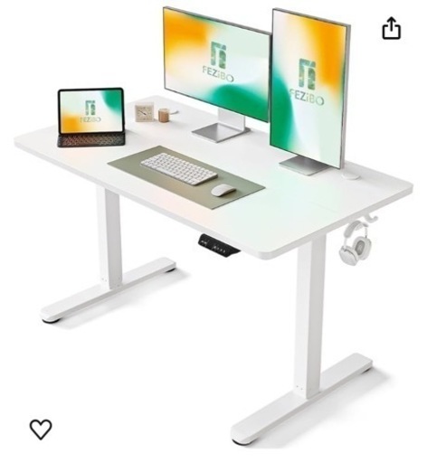 新品未使用　FEZIBO 電動昇降デスク(白) ワークテーブル