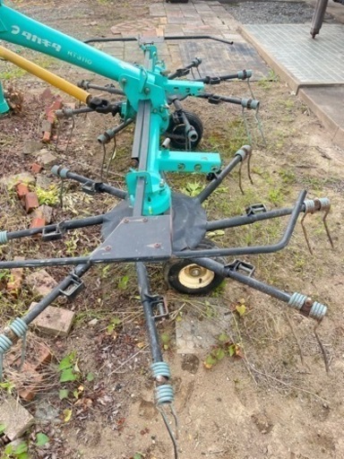 現状 タカキタ ロータリーテッダ RT3110 2連 牧草 反転 畜産 農機