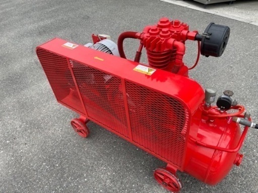 ■中古品 小型往復空気圧縮機 富士コンプレッサー エアーコンプレッサー WP-33P ３馬力 3相200V 2.2K 155L■