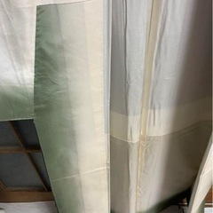 袷着物　紬　深緑の画像