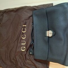 工場直売 美品GUCCI/グッチレザーブリーフケースビジネスバッグ ブラック バッグ