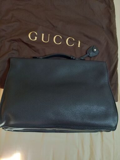 美品✨GUCCI グッチ　ビジネスバッグ　101666 ブラック　レザー 美品GUCCI/グッチレザーブリーフケースビジネスバッグ ブラック 295316