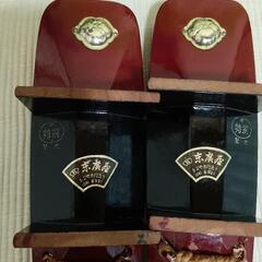 新品未使用♦️超激安♦️女性下駄21cmと２本の扇子少し大きめ、かなりお値打ちの画像