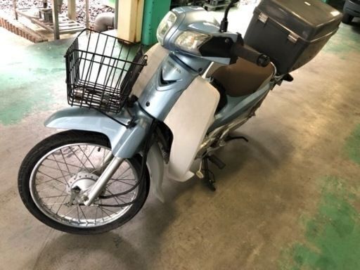 最終 値下げ 貴方も カブ主ﾇｼ 安心整備済み 原付 50 セル スタート  ８０００Km 風防つき バッテリー新品 前カゴ 後部ＢＯＸ