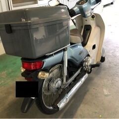 最終 値下げ 貴方も カブ主ﾇｼ 安心整備済み 原付 50 セル スタート  ８０００Km 風防つき バッテリー新品 前カゴ 後部ＢＯＸの画像