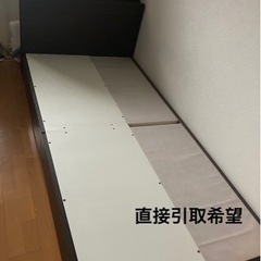 コンセント引出し付シングルベッド