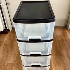 プラ衣装ケースB【町田市再生家具】　0629の画像