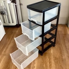 プラ衣装ケースB【町田市再生家具】　0629の画像