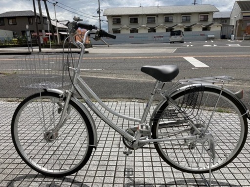 【26インチ自転車】外装6段変速、オートライト付　美品❗️前カゴ、グリップ新品❗️若林自転車　膳所店　SALE中❗️
