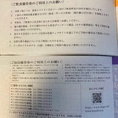 ロイヤルホテル宿泊、飲食、婚礼割引券セットの画像