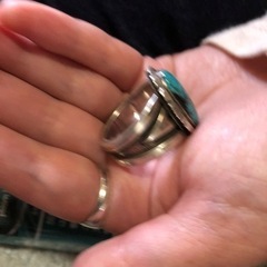 ナバホ族リングキングマンターコイズクーパーウィリー24号の画像