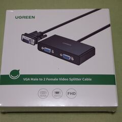 UGREEN VGA モニター分配器 1入力2出力 VGA ディ...